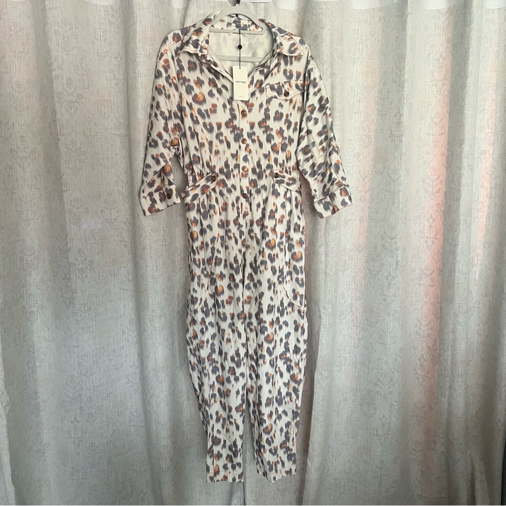 NWT Nocturne Leopard Print Jumpsuit